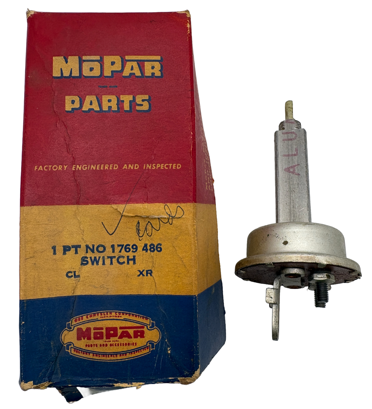 New Old Stock Folding Top Lift Switch for 1957-58 Chrysler Convertible #1769486