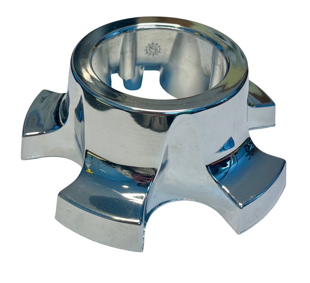 New Old Stock Center Chrome Wheel Hub Cover Dome 1975–80 Mopar B-Body #3580364