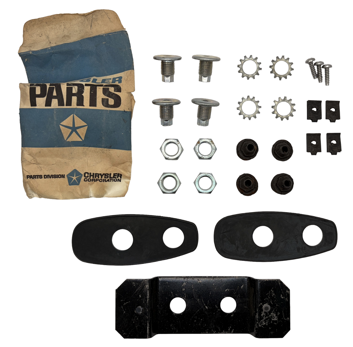 New Old Stock Deck Lid Spoiler Mounting Package For 1971 B Body Mopar #3579669