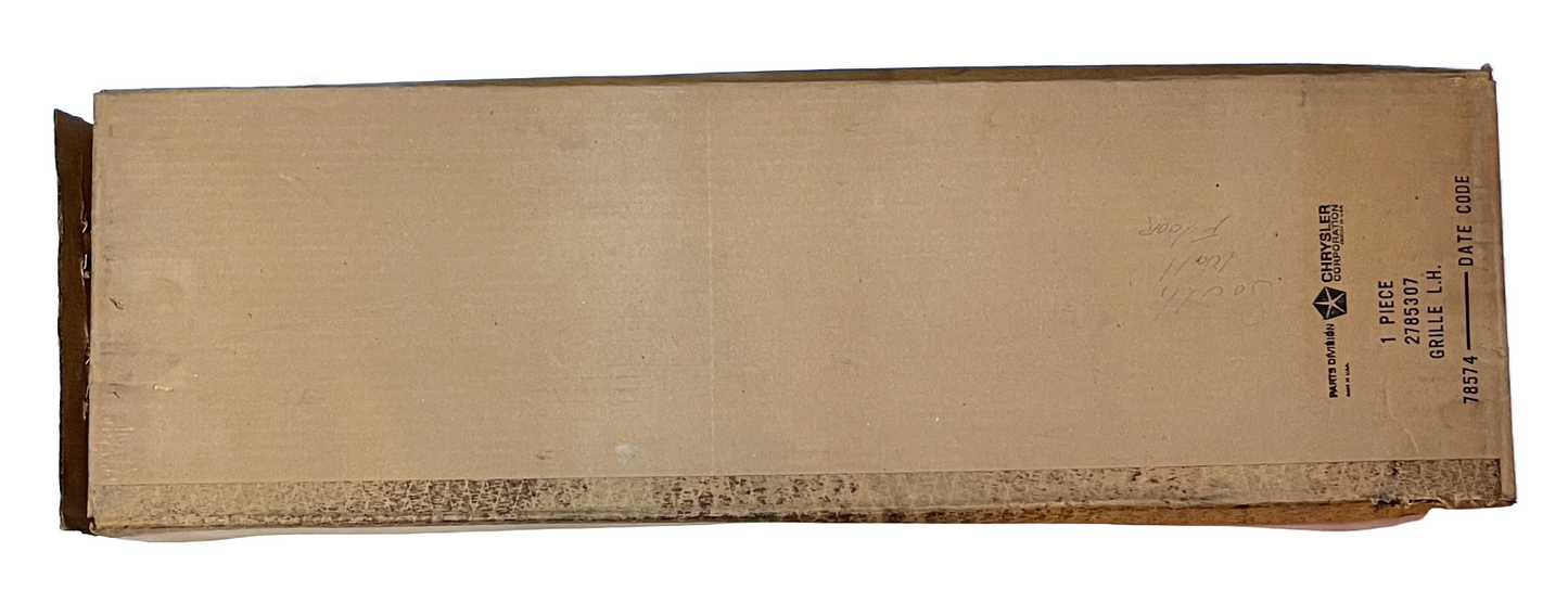New Old Stock Left Hand Grille Assy. for 1966 Dodge Coronet Models #2785307