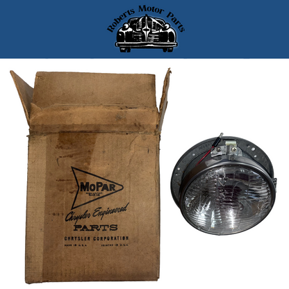 New Old Stock Left High Beam Lamp Assembly For 1959 DeSoto Models Mopar #1842672