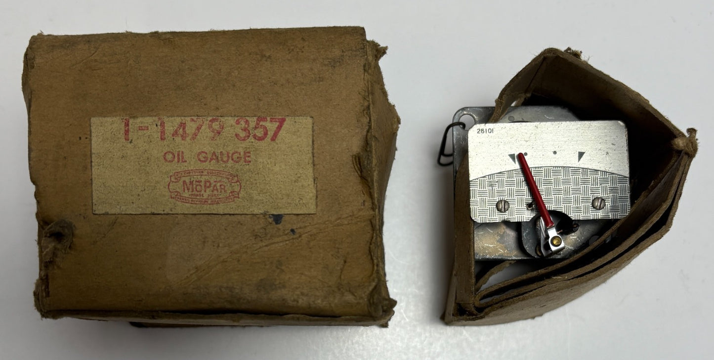 New Old Stock Oil Gauge for 1953 Dodge Models Mopar #1479357