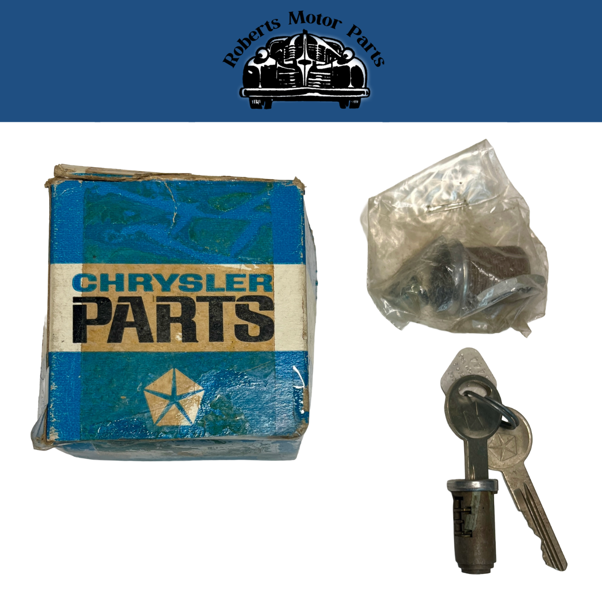 New Old Stock Glove Box Lock for 1966 Plymouth & Dodge Models #2583924