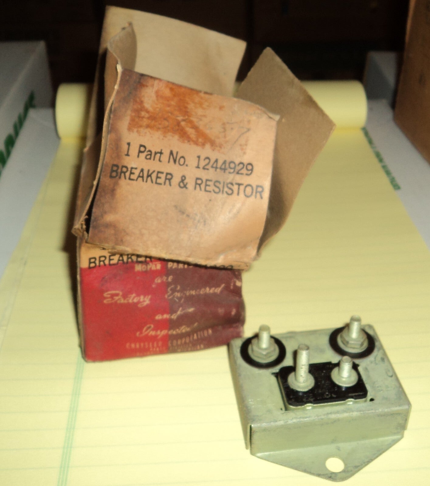 Chrysler Dodge Desoto Transmission Circut Breaker and Resistor 1949 to 1954