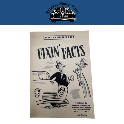 Original Ross Roy Fixin Facts Book 1950 Chrysler Vol 3 No 11