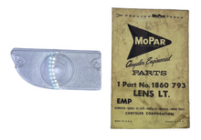 New Old Stock Left Back Up Light Lens for 1959 Chrysler Models Mopar #1860793