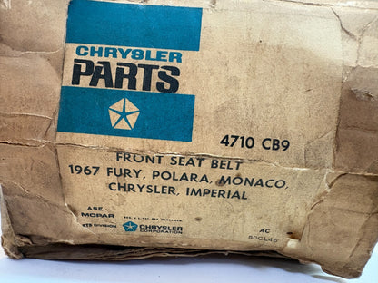 New Old Stock Front Seat Belt For 1967 Mopar C-Body Models #4710CB9