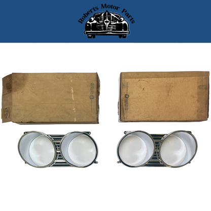 New Old Stock Headlight Bezels for 1966 Chrysler Newports #2578374 & #2578375