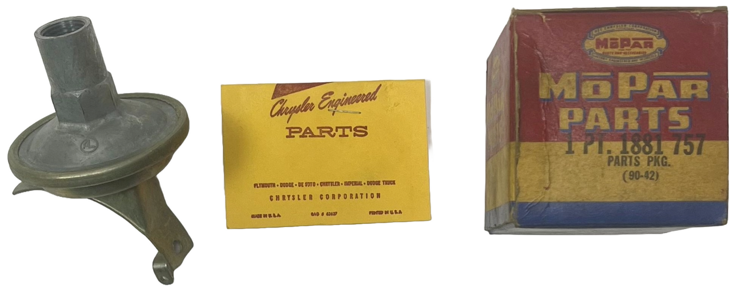 New Old Stock Distributor Vacuum Advance for 1957-58 Plymouth #1881757
