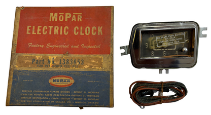 New Old Stock Electric Dash Clock for 1951–1952 Plymouth P22 & P23 #1383653