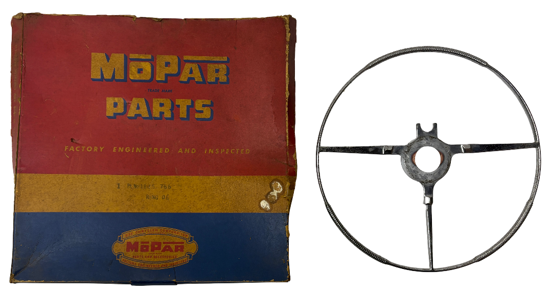 New Old Stock Steering Wheel Horn Ring for 1946-48 Plymouth Models #1115766