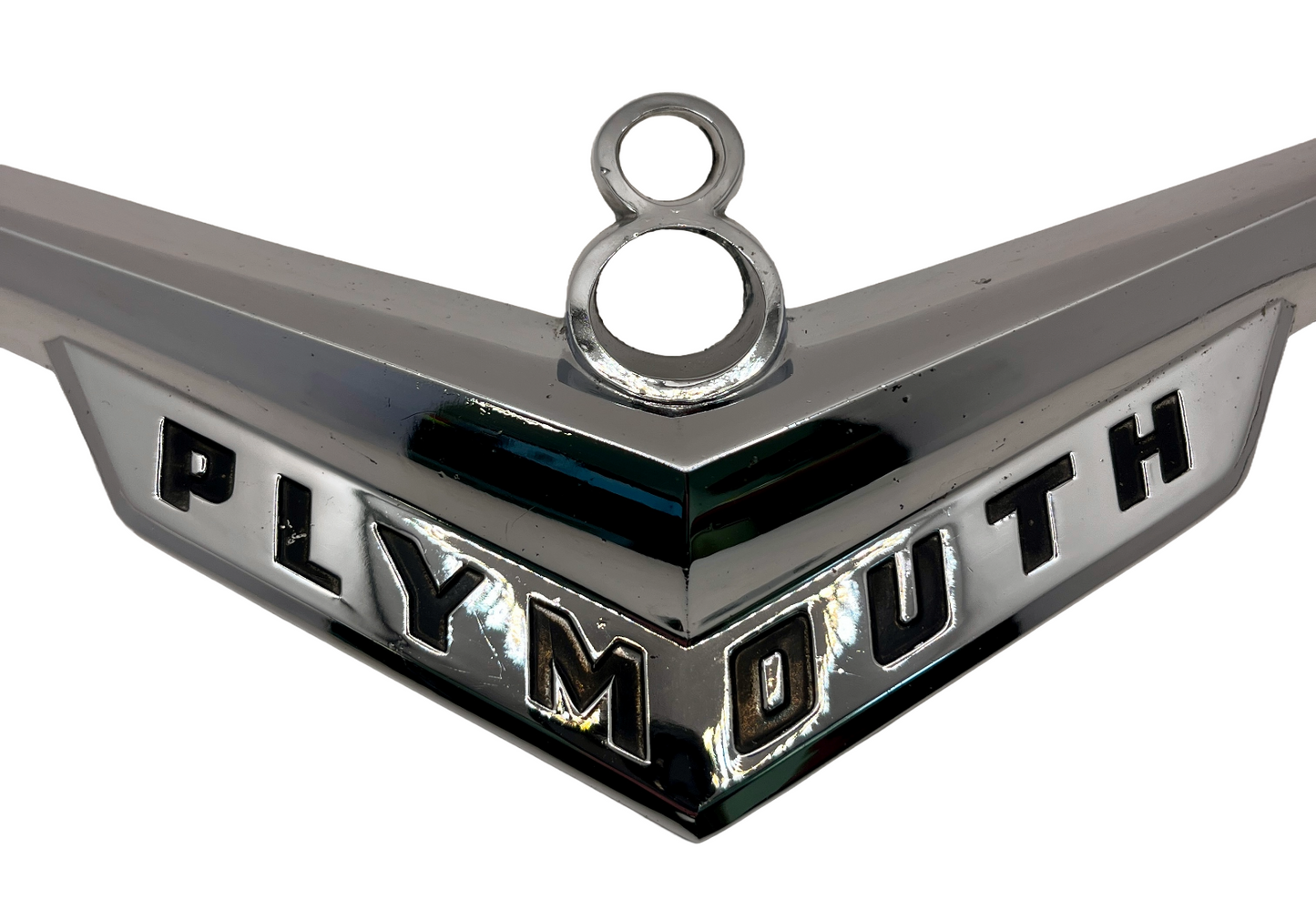 New Old Stock Hood Ornament for 1955 Plymouth V8 Models Mopar #1599554