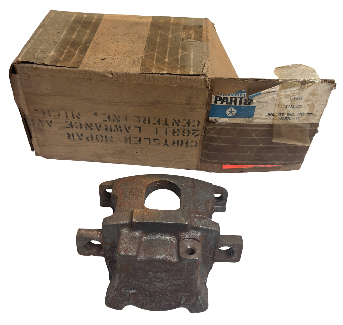 New Old Stock Front Disc Brake Housing Pair 1969 All #3412451 & 3412452