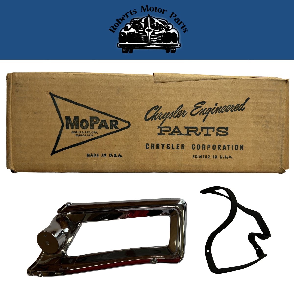 New Old Stock Left Rear Tail Light Bezel For 1961 Dodge Dart Models #2240737