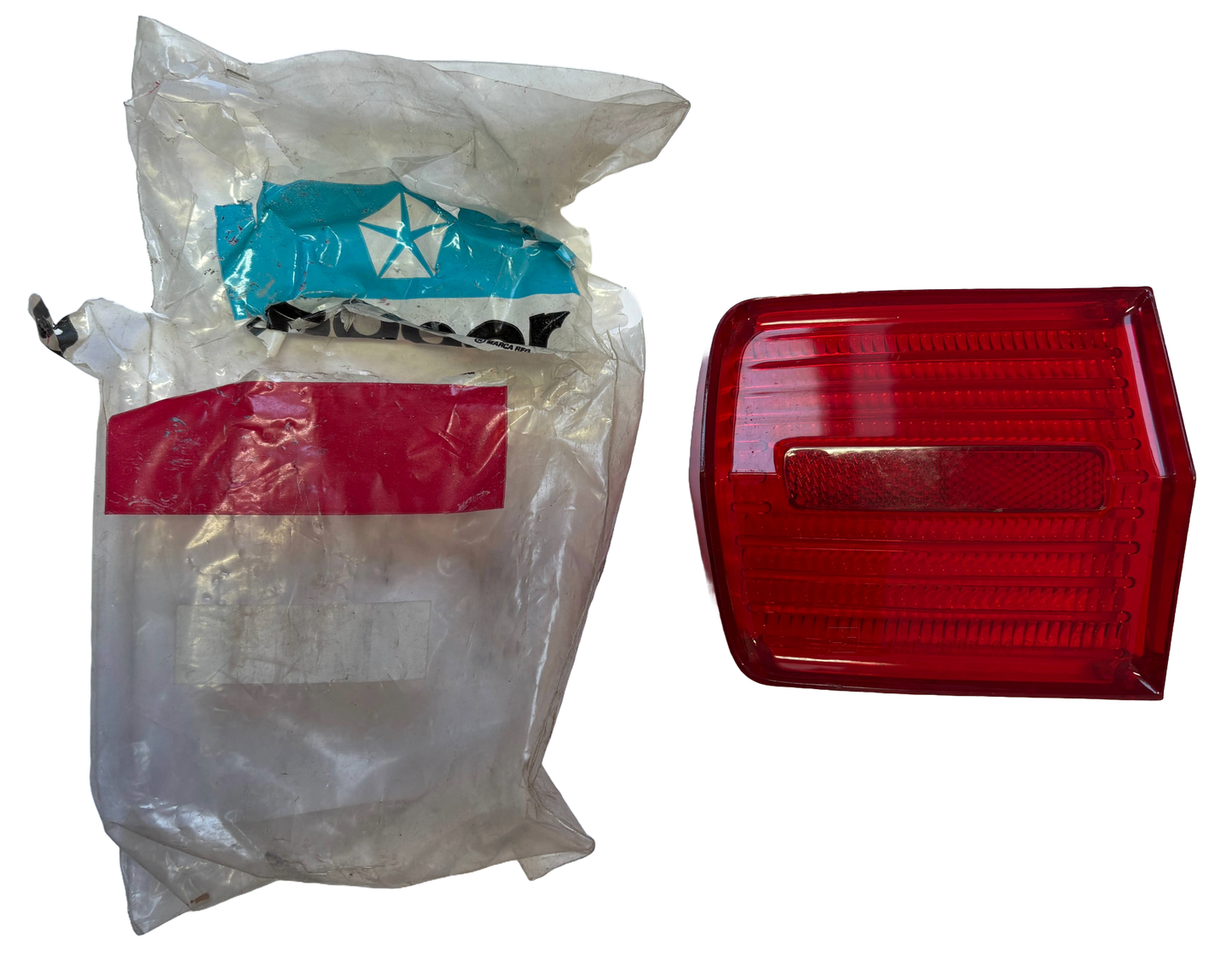 NOS Mopar Left Outer Tail Lens 1966 Plymouth Fury & Sport Fury #2585032