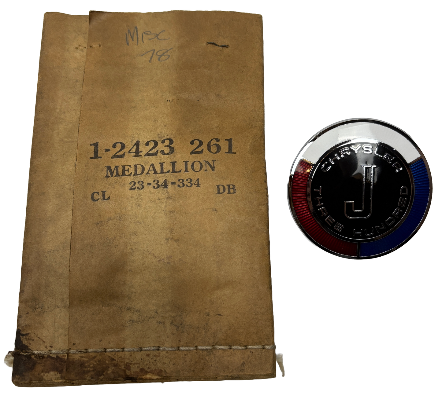 New Old Stock Rear Speaker Medallion for 1963 Chrysler 300 Mopar #2423261