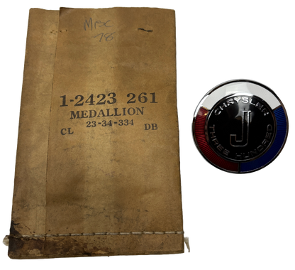 New Old Stock Rear Speaker Medallion for 1963 Chrysler 300 Mopar #2423261
