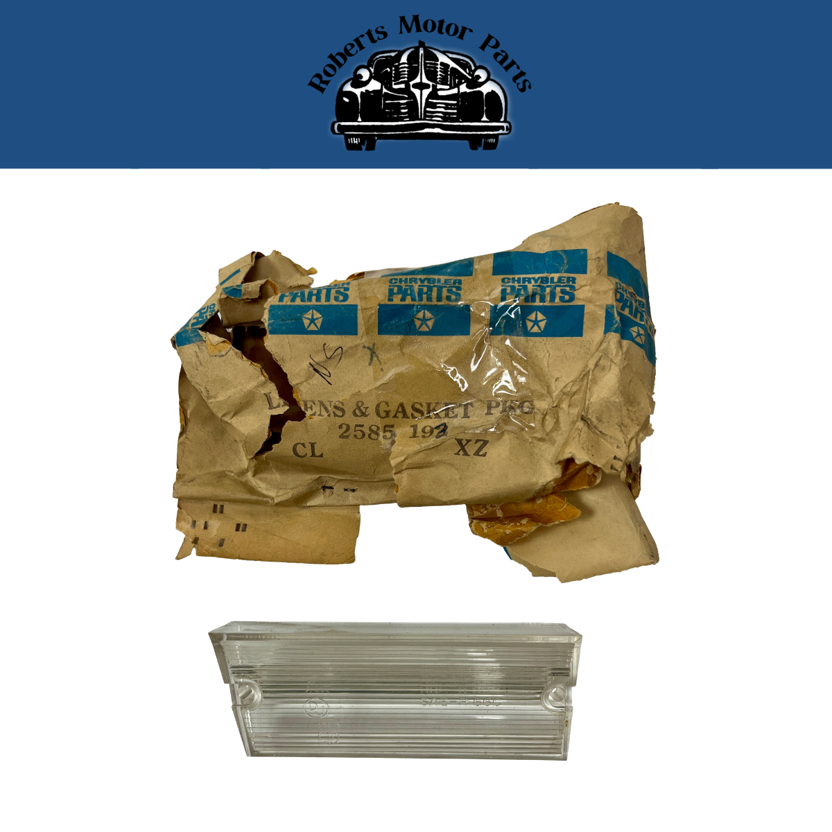 New Old Stock Left Back Up Lens for 1966 Chrysler Models Mopar #2585193