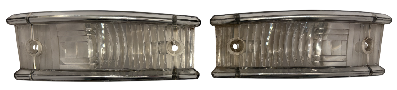 New Old Stock Turn Signal Lenses For 1959 Plymouth Models #1879590 & 1879591