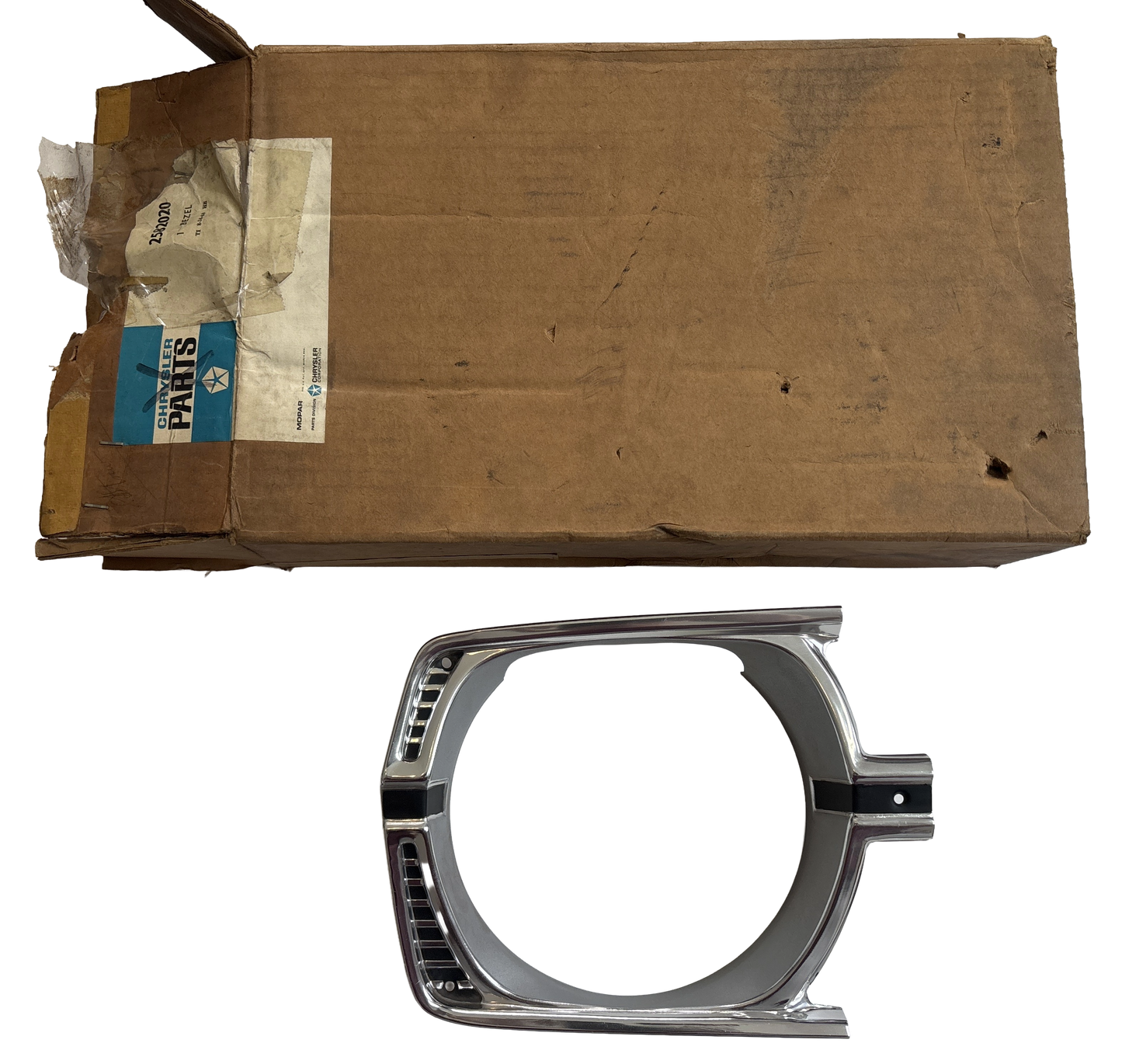 New Old Stock Right Hand Headlight Bezel For 1967 Plymouth Valiant Signet #2582020