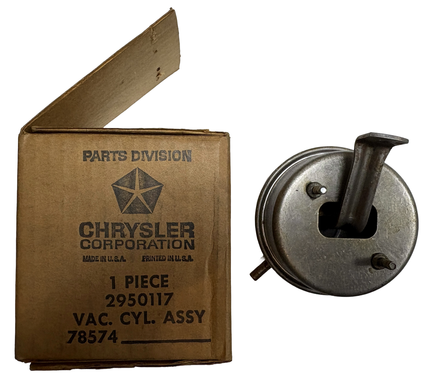 New Old Stock Park Brake Vacuum Cylinder for 1969-73 Models Mopar #2950117