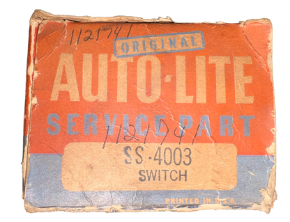 New Old Stock Autolite 12V Solenoid Starting Switch 1931-1955 #1121741 (SS-4003)