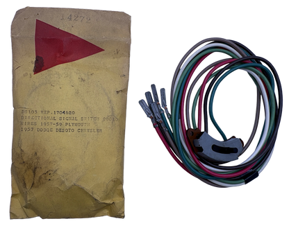 New Old Reproduction Stock Turn Signal Contact Switch & Wiring for 1957-1959 Models #1704620