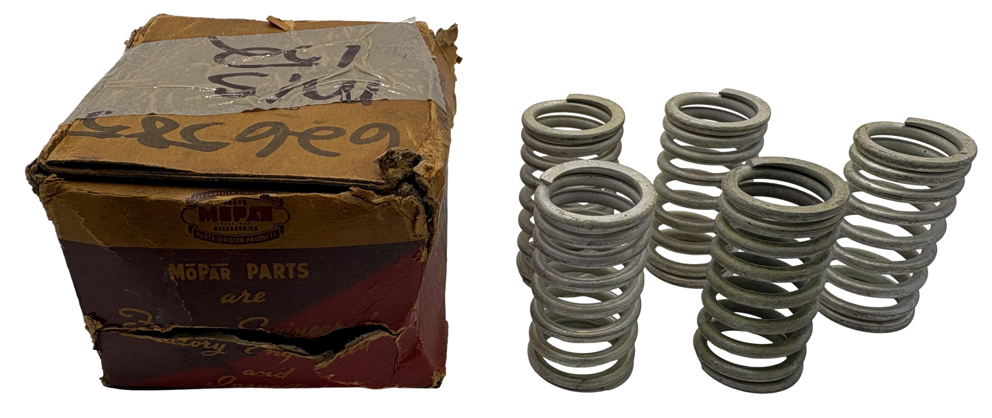 New Old Stock Valve Spring Set of 5 For 1933-1940 Plymouth Dodge Models #626585