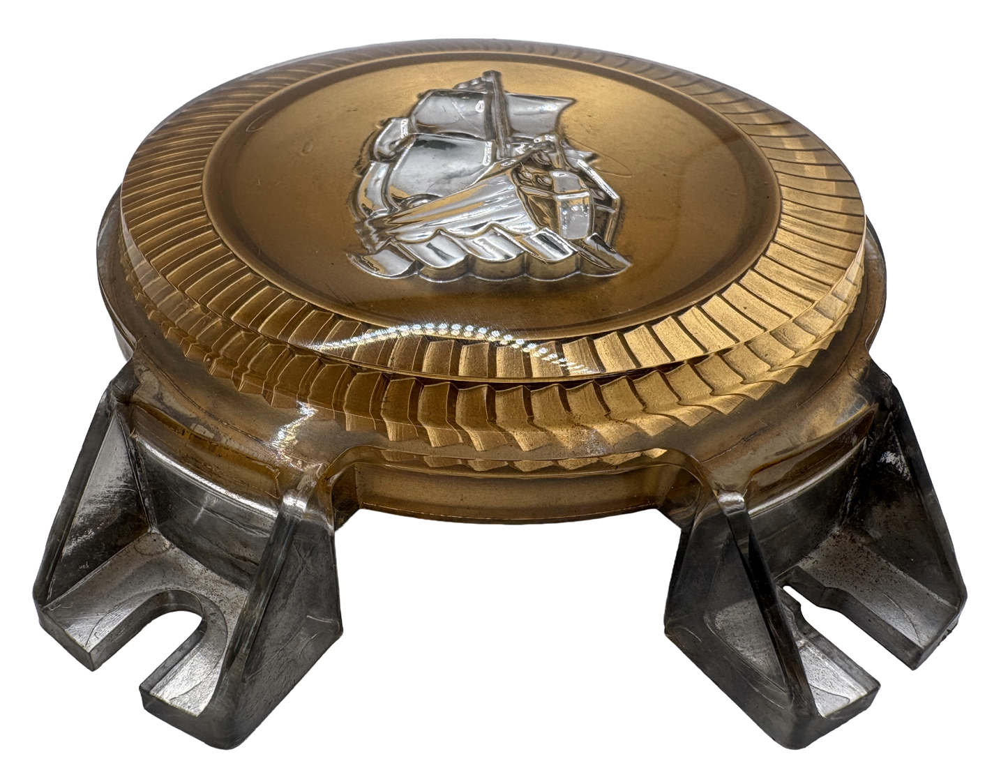 New Old Stock Horn Button Center Emblem For 1949-1950 Plymouth Models #1138546
