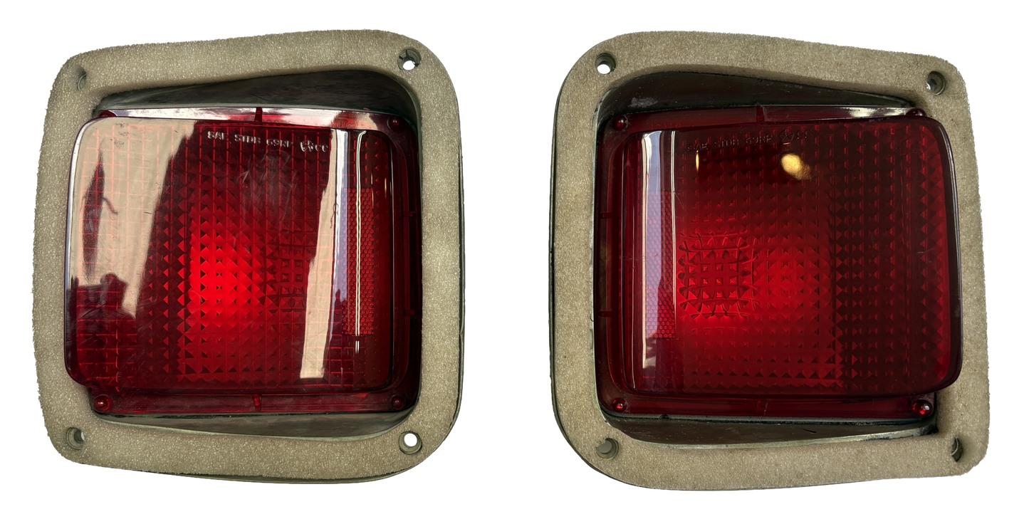 Pair of Great Used Old Stock Taillamp Assemblies for 1969 GTX Models #2930260 & #2930261 RARE