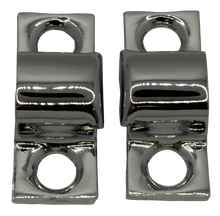 Hood Hinge Ends Chrome Pair