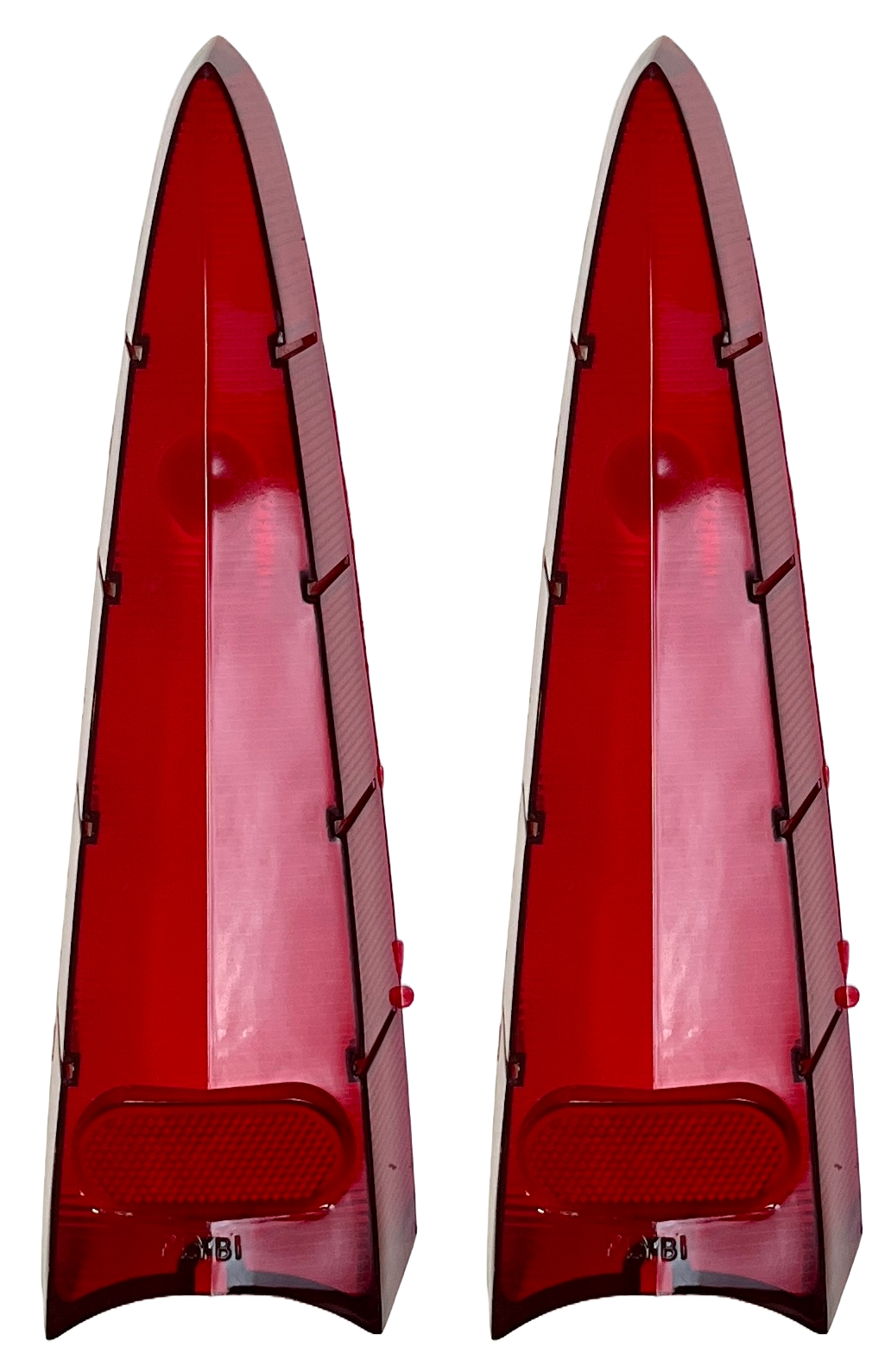 New Old Stock Tail Light Lens Pair for 1957 Plymouth Suburban Models #1753387