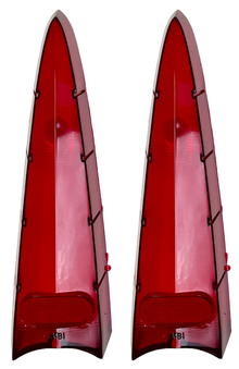 New Old Stock Tail Light Lens Pair for 1957 Plymouth Suburban Models #1753387