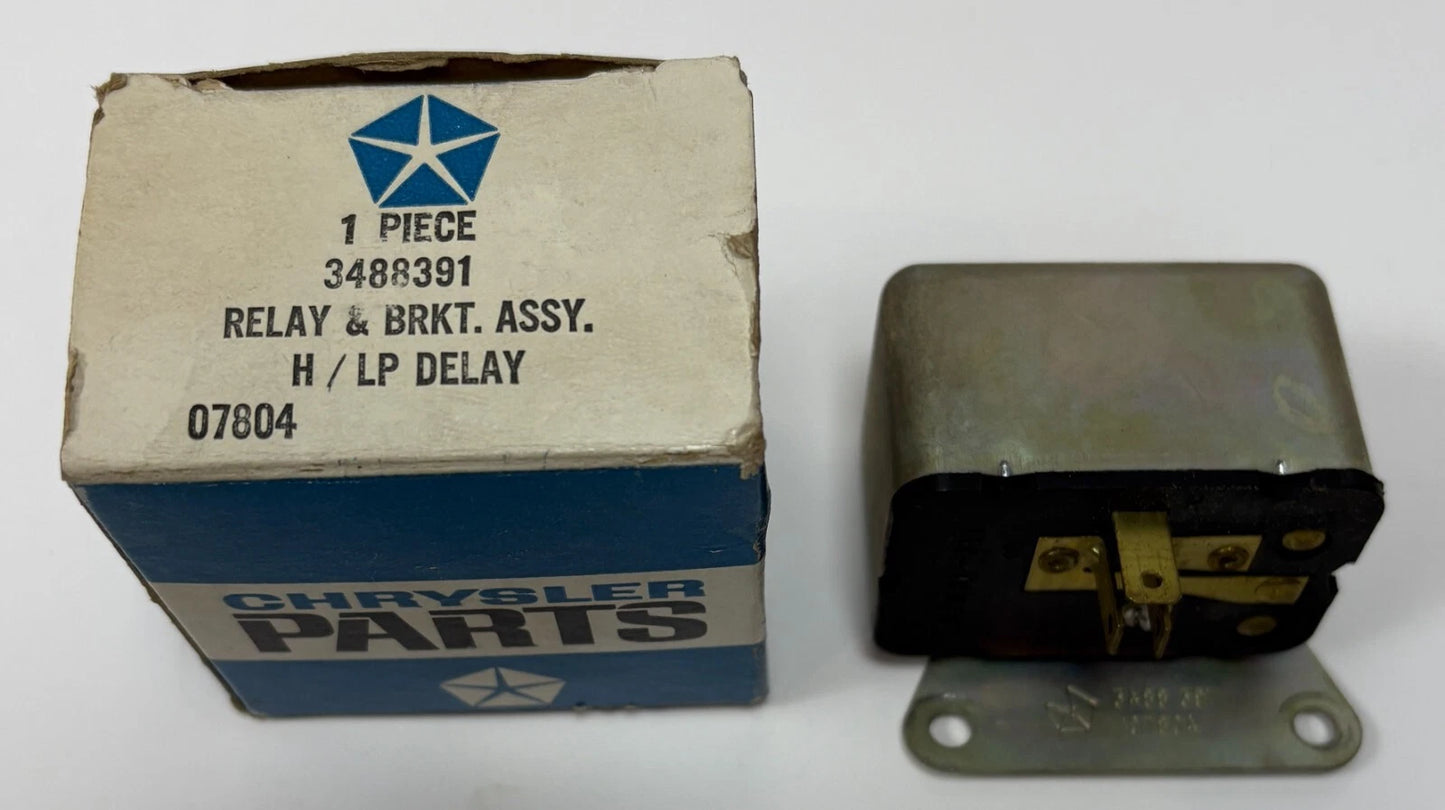 New Old Stock Headlight Delay Relay for Mopar 1971-73 Models Mopar #3488391