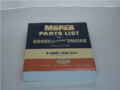 Picture of Parts Manual B-Series Dodge Trucks 1948 1949 1950 1951 1952 1953