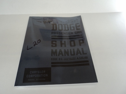 Picture of Dodge Car Shop Manual 1937
